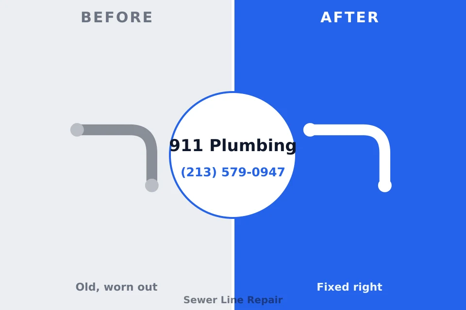 Before and after: plumbing repair Middletown, VA